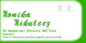 monika mikulecz business card